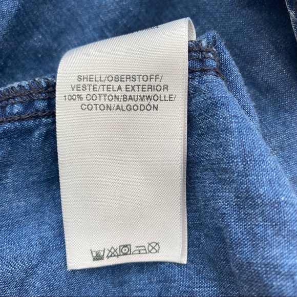 True Religion denim button front long sleeve shirt - Picture 9 of 11